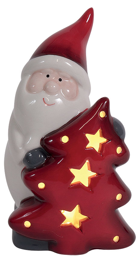 LED Santa Claus with christmas tree