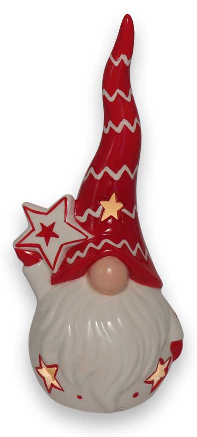 Tealight holder dwarf with star