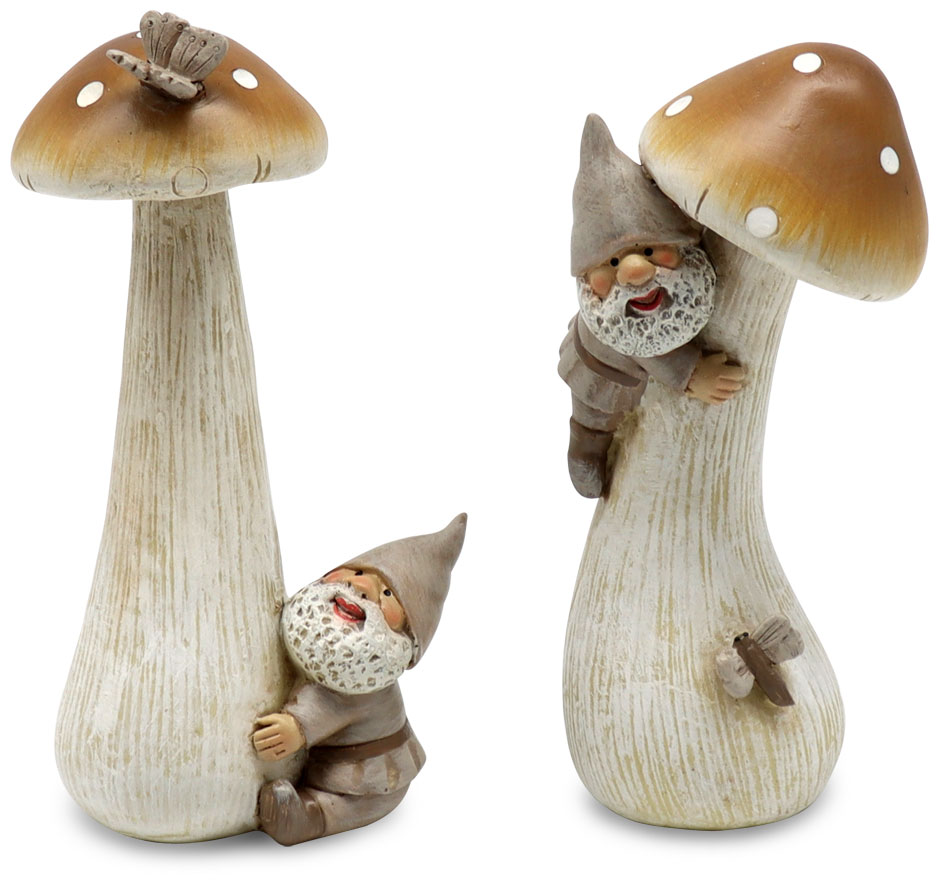 Garden dwarf with mushroom