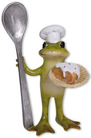 Frog Paulchen as cook