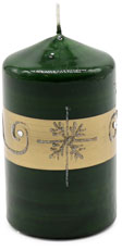 Candle cylinder Ornament 1 green