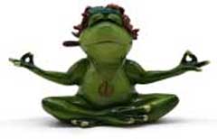 Frog Philippe, making yoga