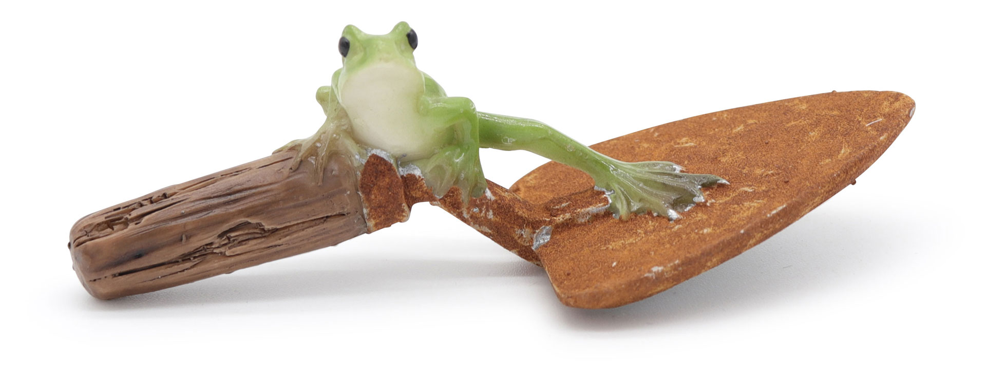 Frog Erwin on trowel, 