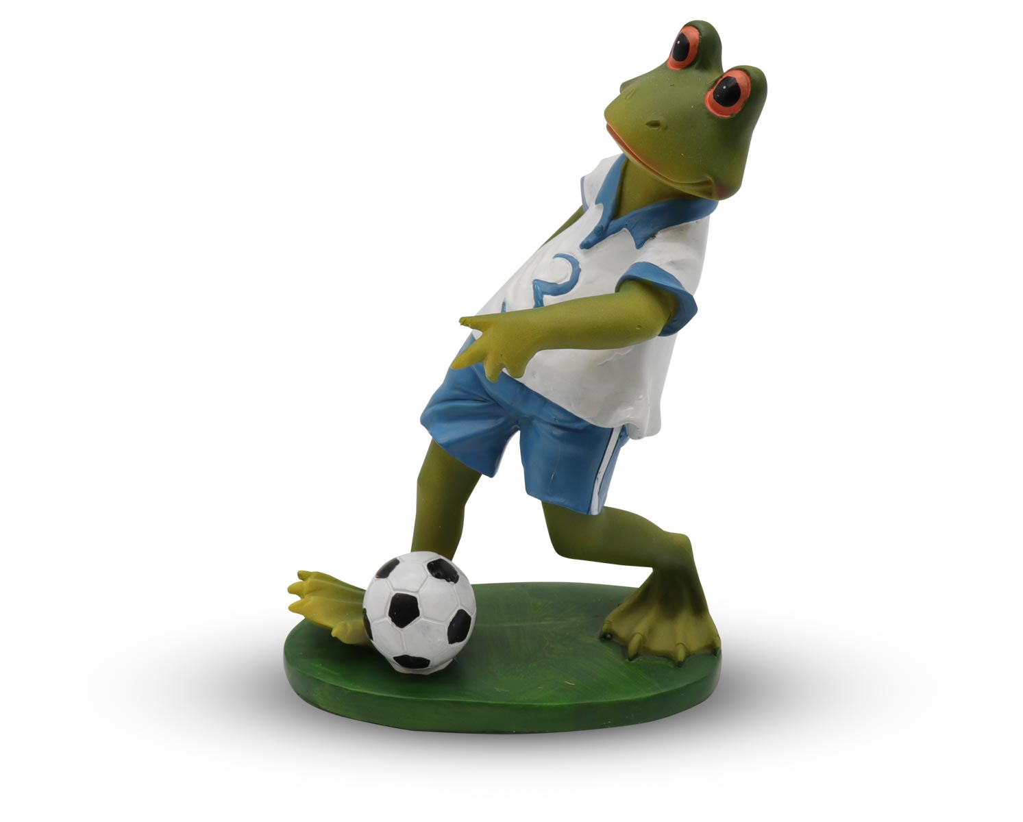 Frog Siggi as soccer, 