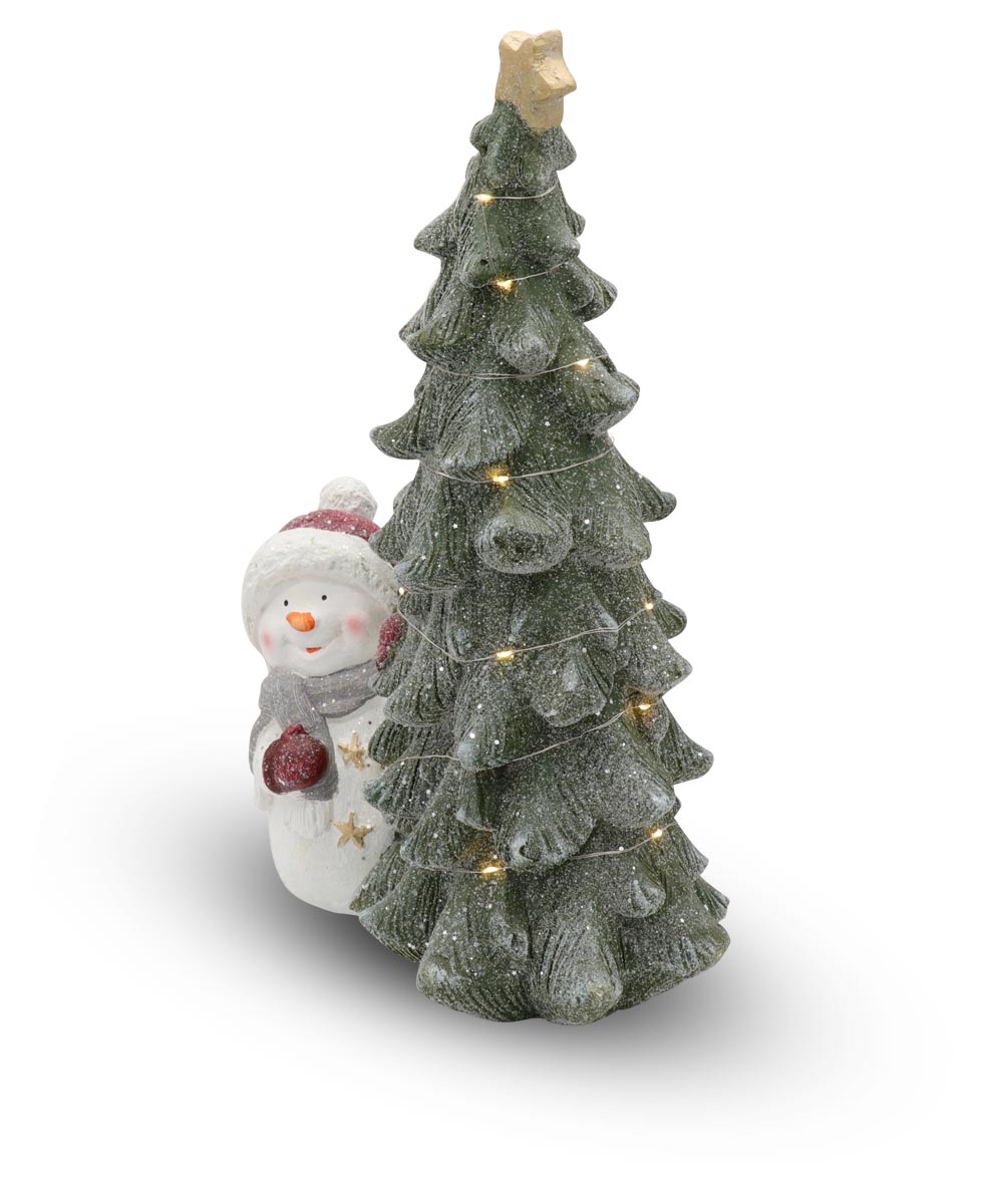 Decoration tree with snowman LED, 