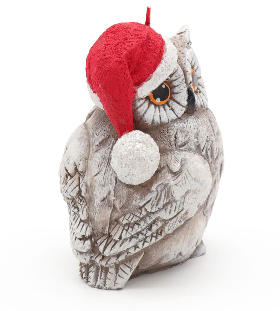 Candle owl with cap, 