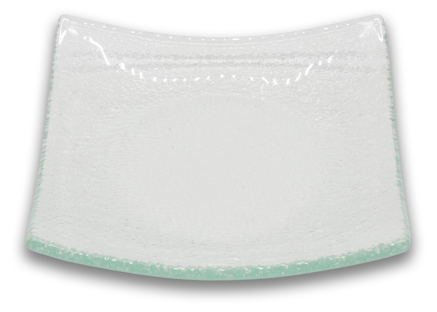 Vaulted glass plate clear