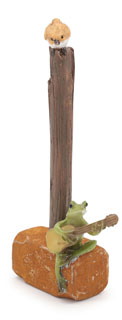 Frosch Erwin auf Hammer