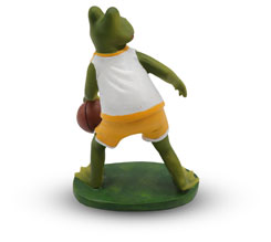 Frog Siggi as basketballer
