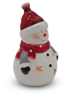 Tealight holder snowman "Bastian"