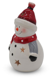 Tealight holder snowman "Bastian"