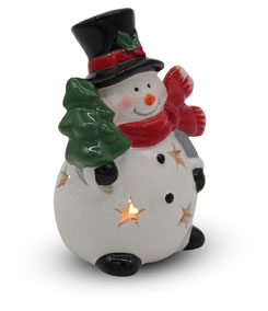 Tealight holder snowman "Bernd"