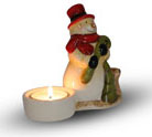 Tealight holder snowman "Fridolin"